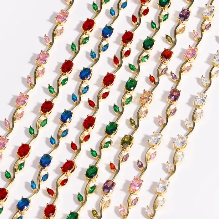 Bracelet de luxe en cristal CZ pour femmes
