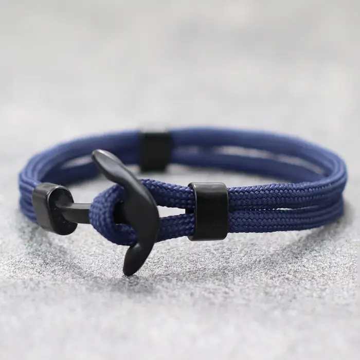 Nouveau Bracelet ancre pour hommes Camping en plein air paracorde Braslet chaîne décontractée