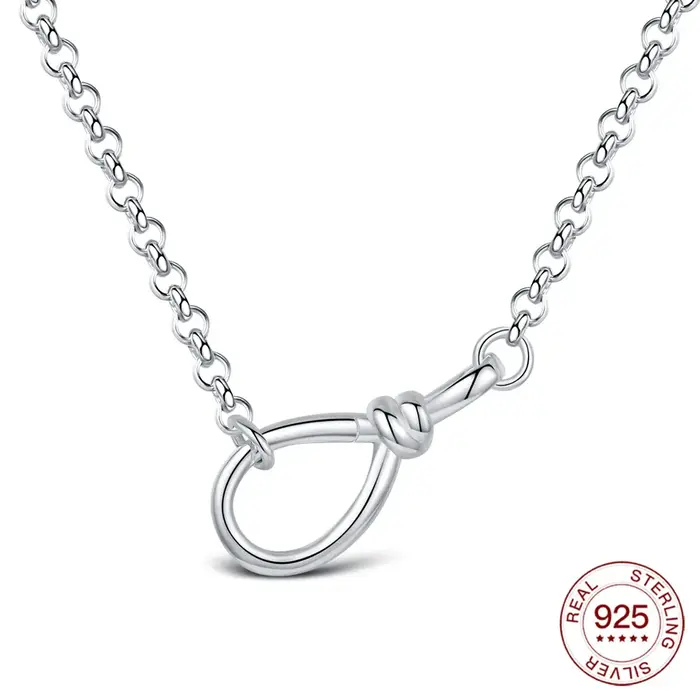 Collier minimaliste en argent sterling 925, pendentif amour infini, cadeau pour femmes, bijoux pour 