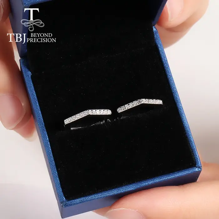 Boucles d'oreilles en argent 925 avec diamants pour femmes