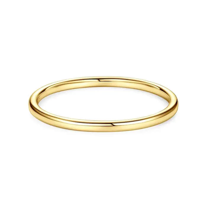 Bague IOGOU plaquée or 18 carats pour femme, en argent sterling 925, tendance, nouveauté, style simp