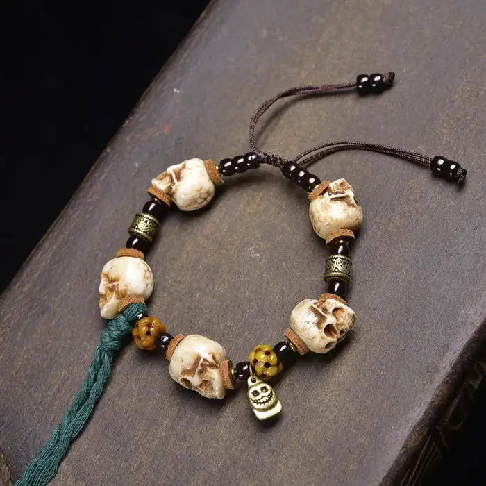 Bracelet tissé à la main avec agate