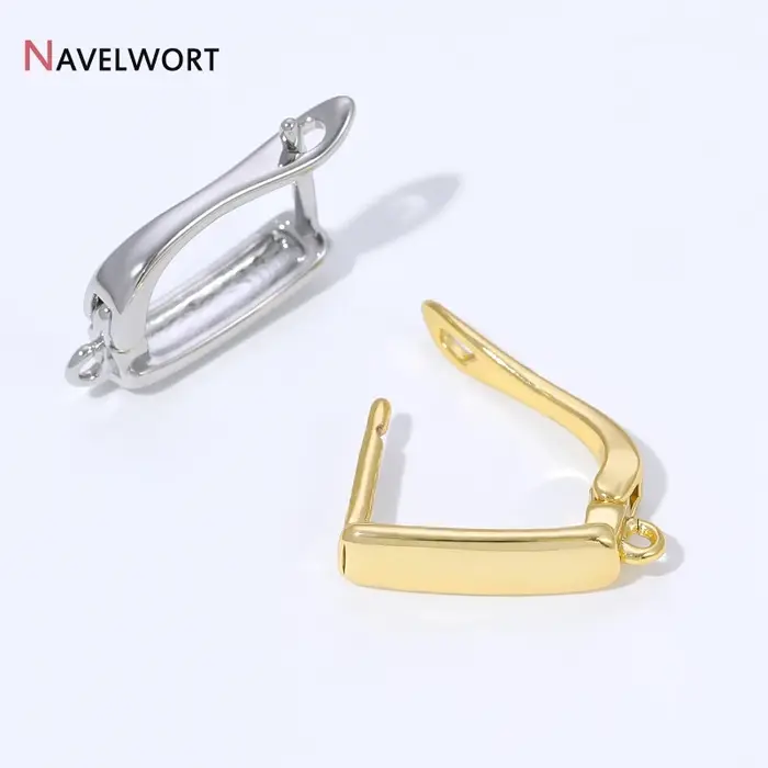 1/2/3 paires de fixations de boucles d'oreilles plaquées or 18 carats