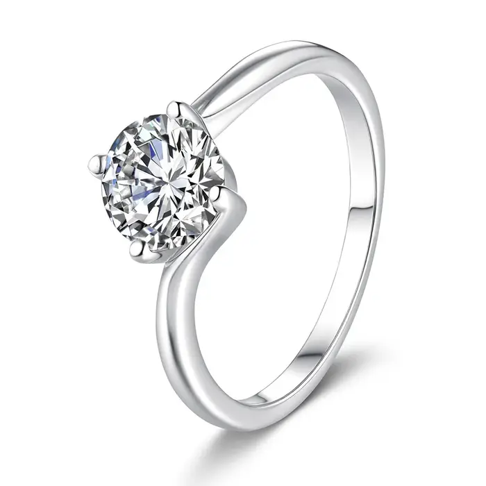 Belle alliance de mariage en platine massif PT950