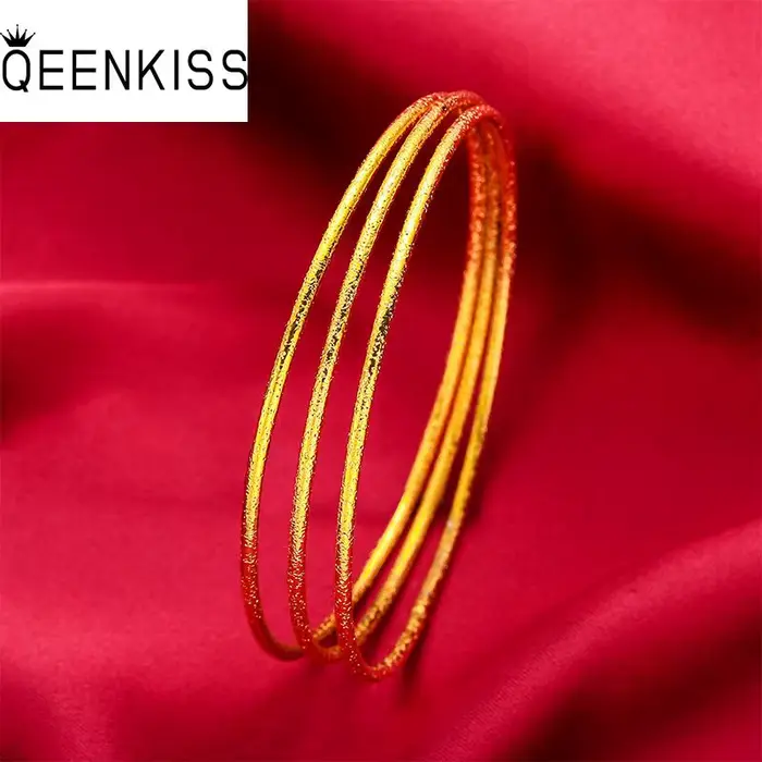 Bracelet en or 24 carats QEENKISS pour femme élégant pour soirées et occasions spéciales
