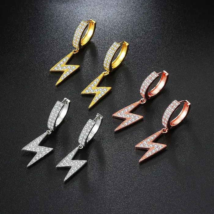 Boucles d'oreilles En Zircone glacée