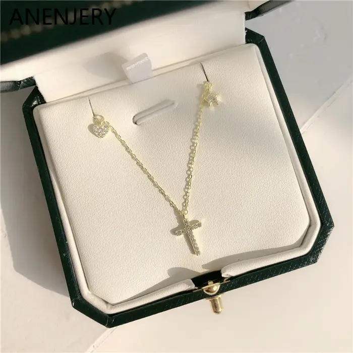 ANENJERY – collier Double épaisseur
