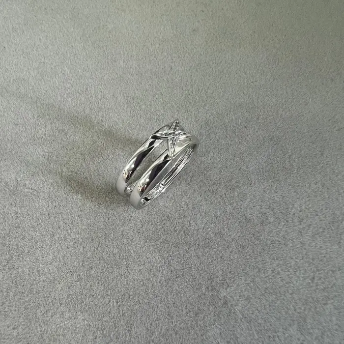 Bague étoile en argent sterling 925 pour femme