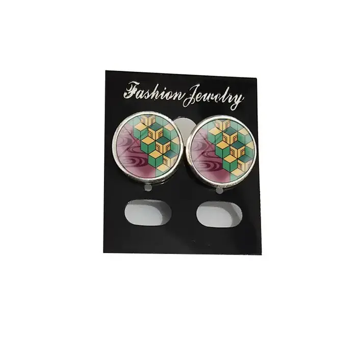 Boucles d'oreilles en verre Anime Tanjiro Nezuko pour femmes et hommes