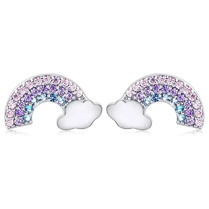 Boucles d'oreilles chat de dessin animé pour enfants filles