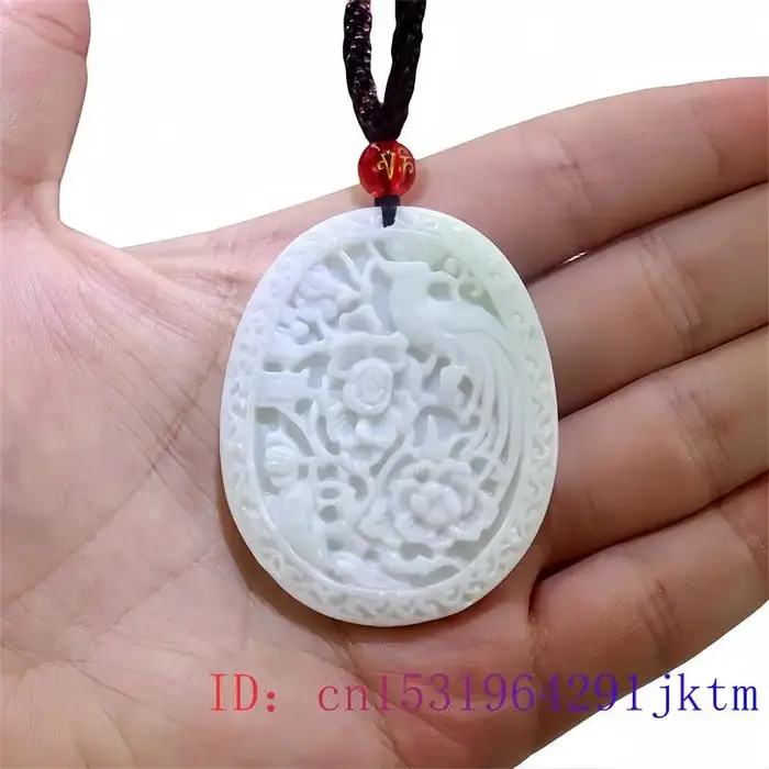 Collier pendentif oiseau fleur