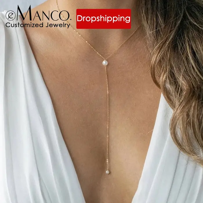 EManco – collier élégant en forme de Y