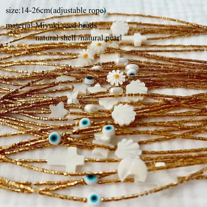 Bracelet Miyuki pour femme, cadeau bohème d'été, bracelets faits à la main avec perles de verre, pul