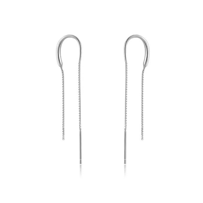 ANDYWEN – boucles d'oreilles en argent Sterling 925, longues chaînes en fil, broche de luxe, bijoux 