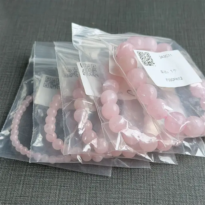 Bracelet en quartz rose 4/6/8/10/12 mm