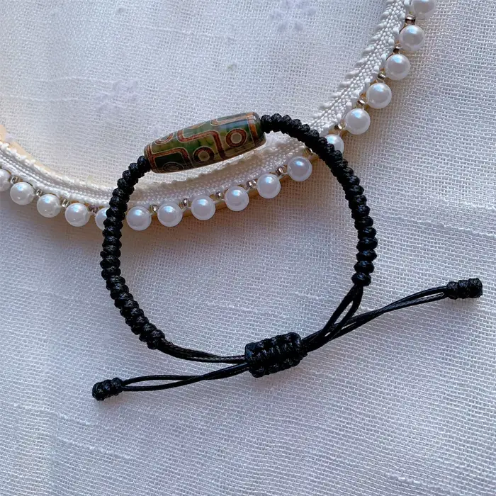 Bracelet en Agates Dzi tibétaines naturelles