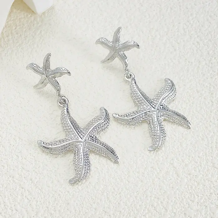 Boucles d'oreilles en acier inoxydable pour femmes, Style océan, étoile de mer, Design personnalisé,