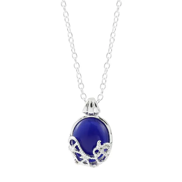 Collier tendance inspiré du film, pendentif romantique en cristal Vervain d'Elena Gilbert pour femme