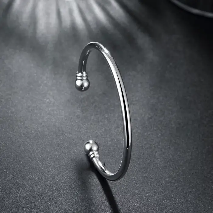Bracelets en argent Sterling 925 pour femmes, simples et élégants, bijoux à la mode pour fête de mariage, cadeaux de noël