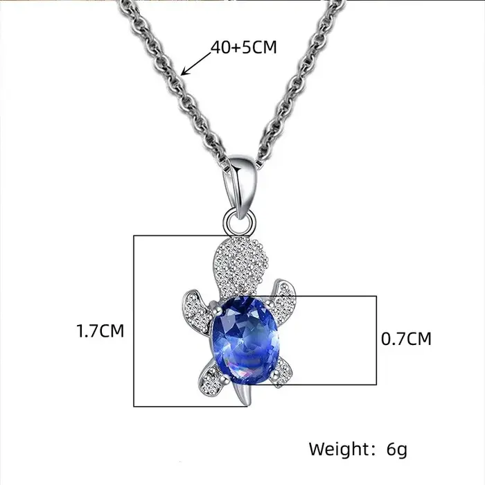 Ensemble de collier et boucles d'oreilles en forme de tortue plaqué argent pour femmes, style tendance et luxueux, parfait pour les occasions spéciales
