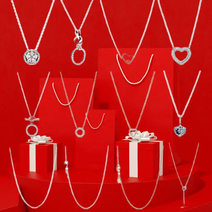 Collier en argent sterling 925 avec flocon de neige scintillant lune étoiles cœur pour femmes occasions spéciales