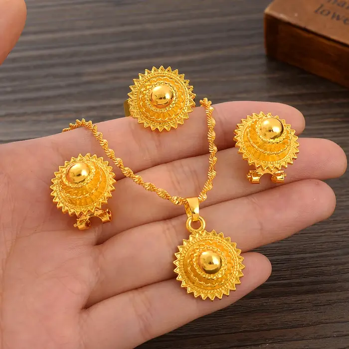 Bijoux Érythréens et Éthiopiens pour Femmes, Pendentif de la raq, Colliers, Boucles d'Oreilles, Bagu