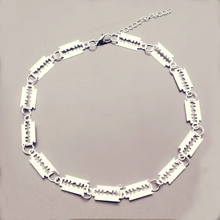 Collier Lame Gothique Hip-hop pour Femme