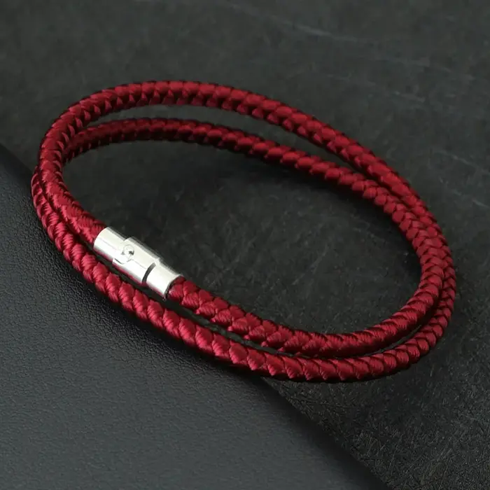 Bracelet en corde de quille chanceux pour hommes et femmes, double boucle magnétique, cadeau pour anniversaire, Saint Valentin, occasions spéciales