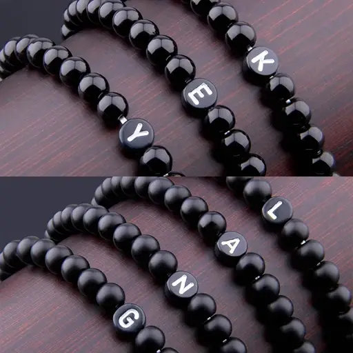 Bracelet en pierre naturelle mate id 26 pour femmes et hommes