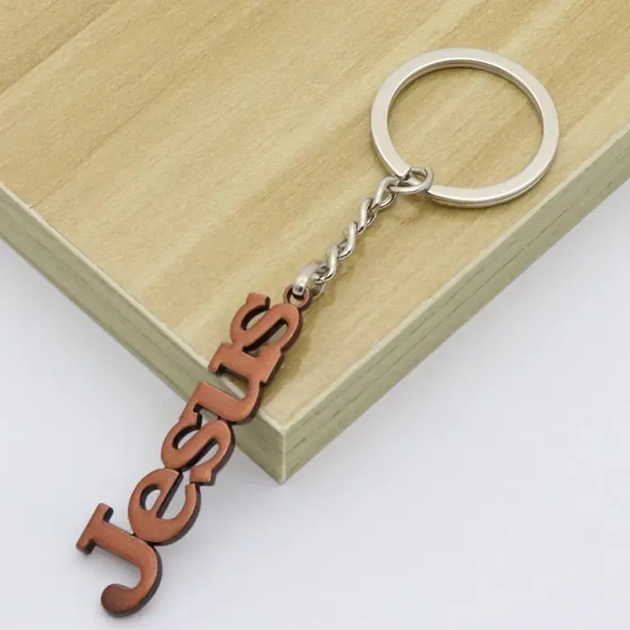 Porte-clés étoile en alliage de zinc pour homme et femme symbole de foi chrétienne catholique occasion spéciale