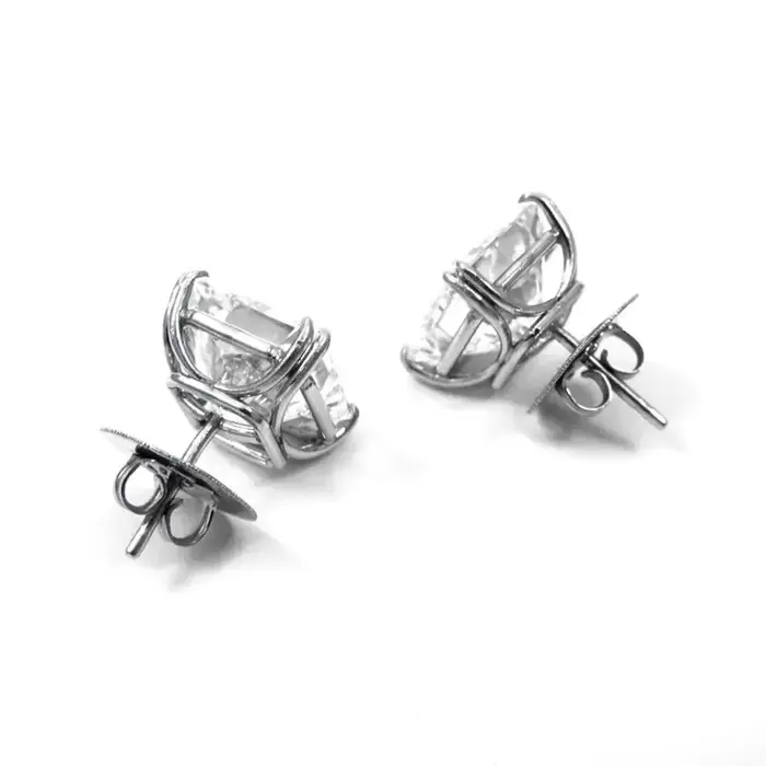 Boucles d'Oreilles Modernes Géométriques en Zircone Cubique pour Fiançailles Mariage Occasions Spéciales