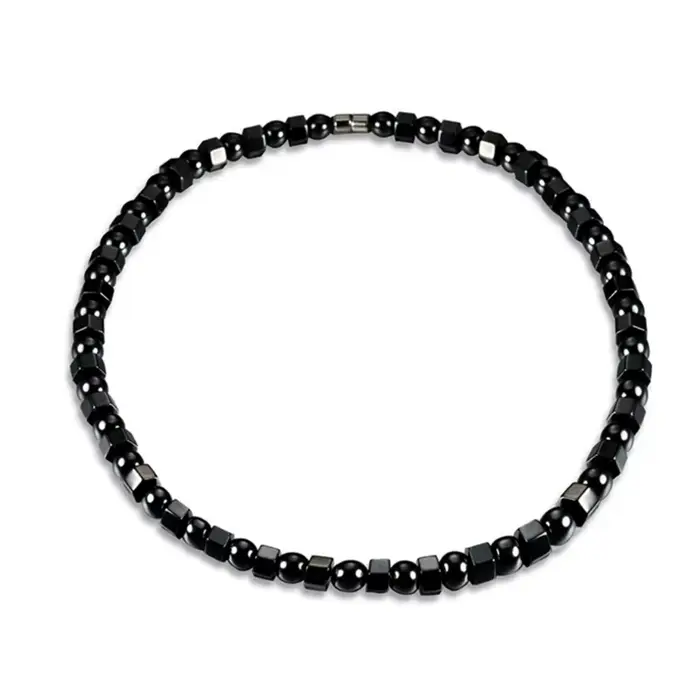 Collier de Guérison en Hématite Noire
