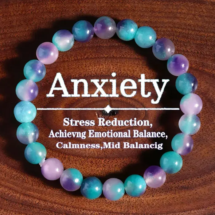 Bracelet bohème en fluorite colorée, 1 pièce, design élastique perlé Unique, ajustement réglable pou