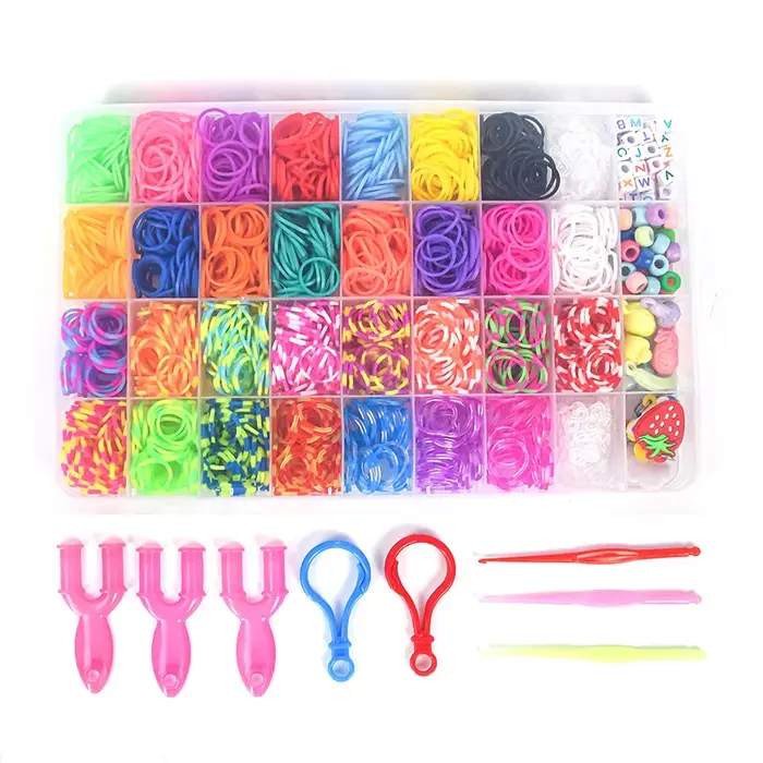 Ensemble de bracelets en caoutchouc colorés