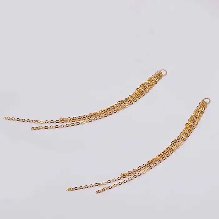 EquiTassel en or 18 carats pour femme, bijoux de bricolage, accessoires de boucle d'oreille, design 