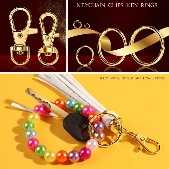 Kit de bijoux avec fermoirs à griffes, fournitures de bijouterie pour bricolage