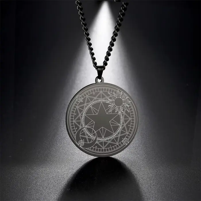 EUEAVAN Collier Vintage avec Pentagramme