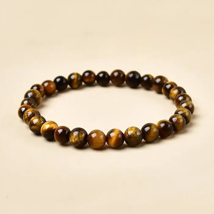 Bracelet en pierre naturelle œil de tigre pour homme et femme, protection, courage, bijoux spirituel