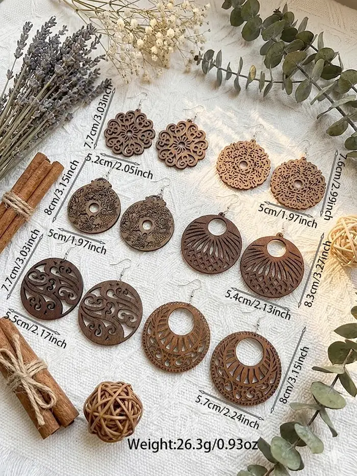 6 paires/ensemble, ensemble de boucles d'oreilles élégantes pour femmes