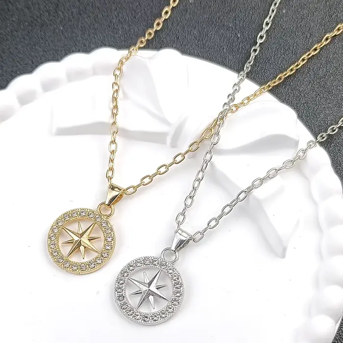 Colliers boussole KPOP CZ, collier boussole hip-hop imperméable pour hommes, pendentif SKZ STAY, cadeaux pour amis