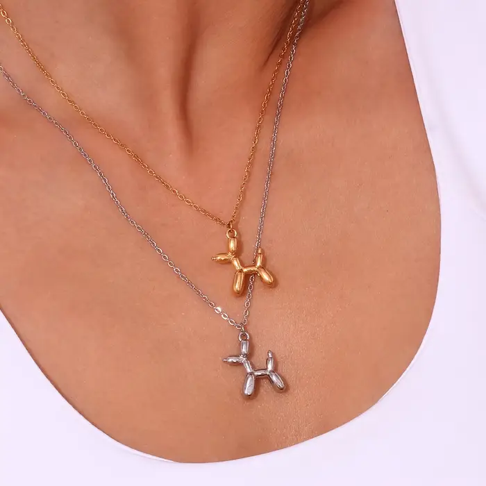 La.Muses – joli pendentif chiot tridimensionnel