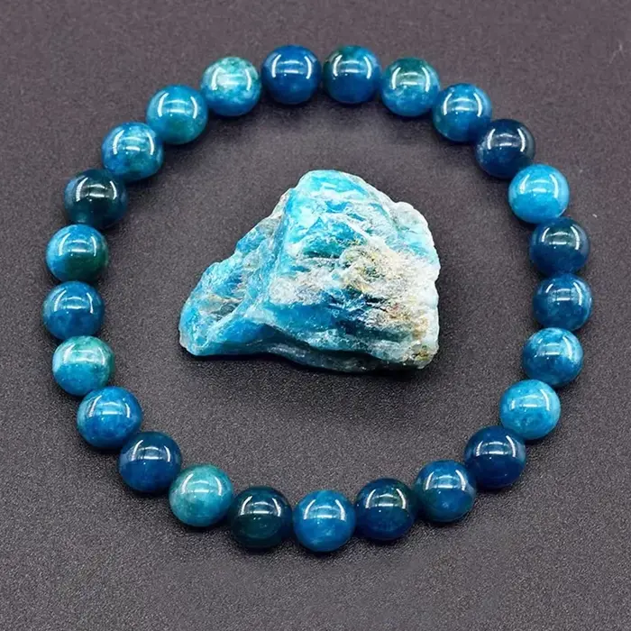 Bracelet en perles de pierre naturelle exquise pour femmes et hommes, bracelet en pierre lapis-lazul