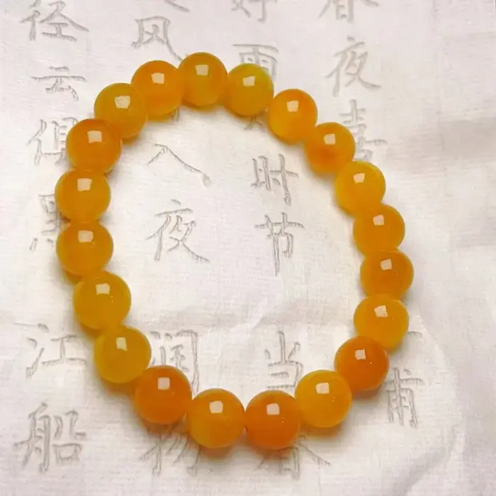 Bracelet en jadéite jaune
