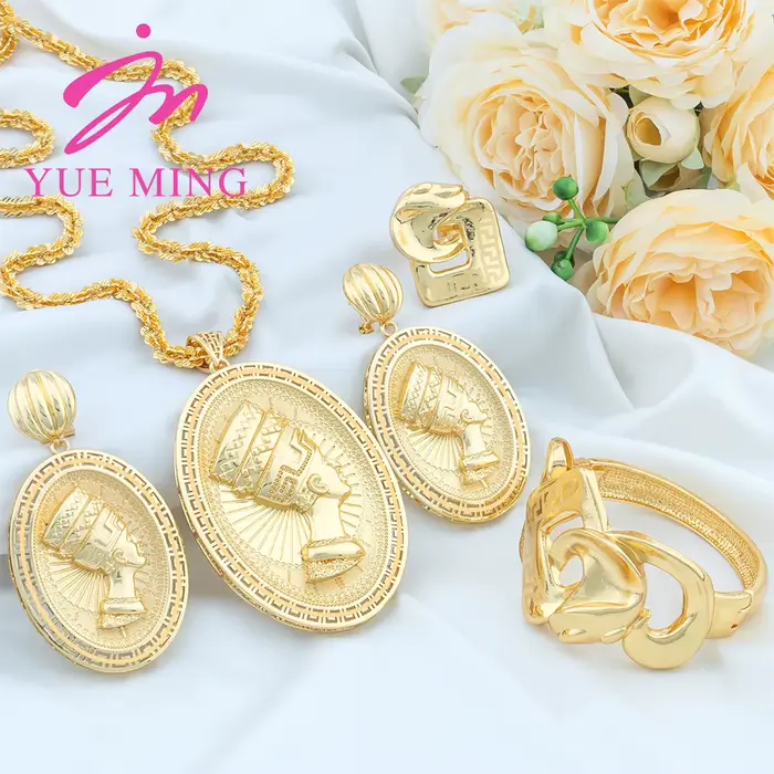 YM Dubai-Ensemble de bijoux en or pour femme