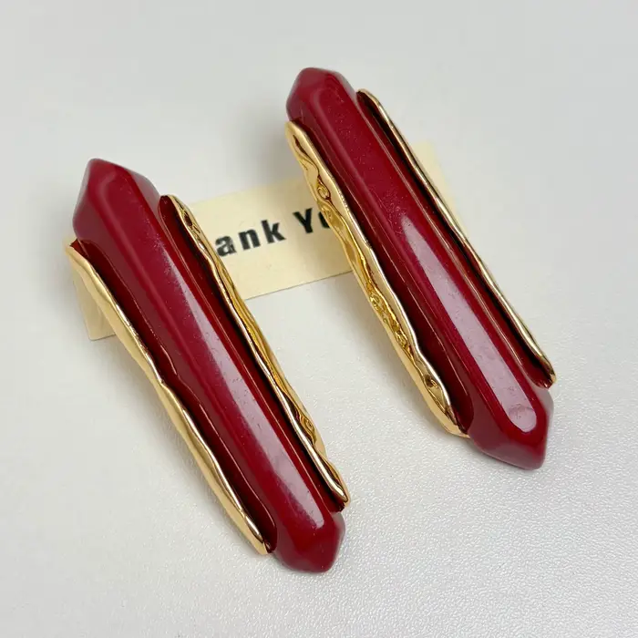 Boucles d'oreilles tendance en résine géométrique pour femme, bijoux de luxe élégants et personnalis
