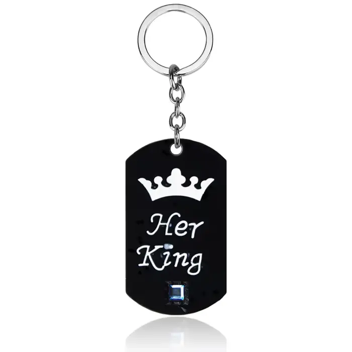 Colliers de Couple son roi et sa reine, pendentif amoureux, bijoux en cristal à la mode pour femmes 