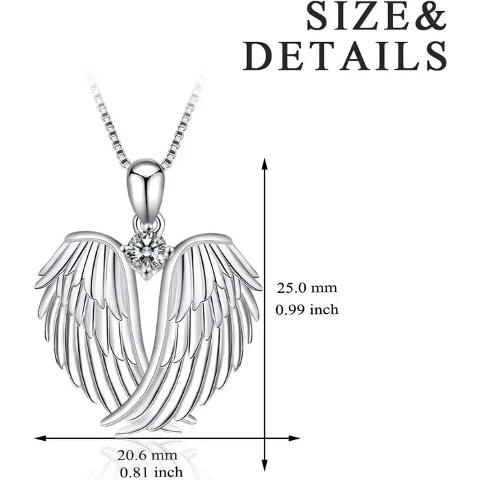 Collier ailes d'ange gardien