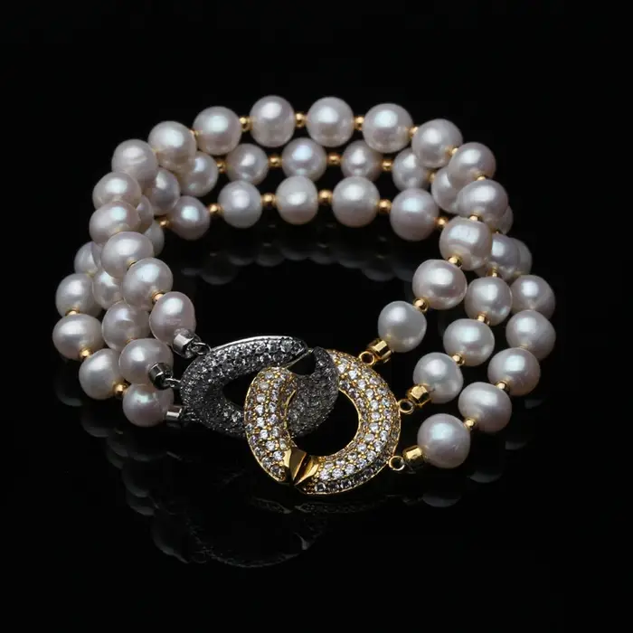 Bracelet de perles d'eau douce pour femme