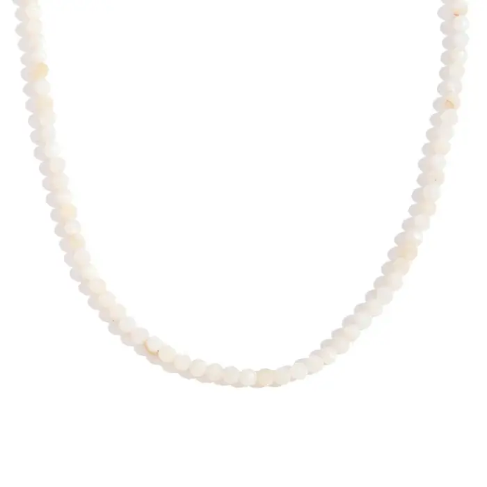 E.B.belle – collier en pierre naturelle Amazonite, hypoallergénique, plaqué or 18 carats, bijoux, ac