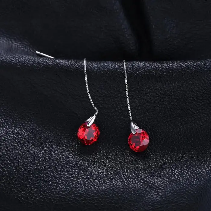JewelpopPalace-Boucles d'oreilles pendantes en argent regardé 925 pour femmes